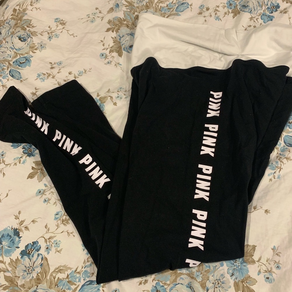 Victoria secret Pink black and white leggings